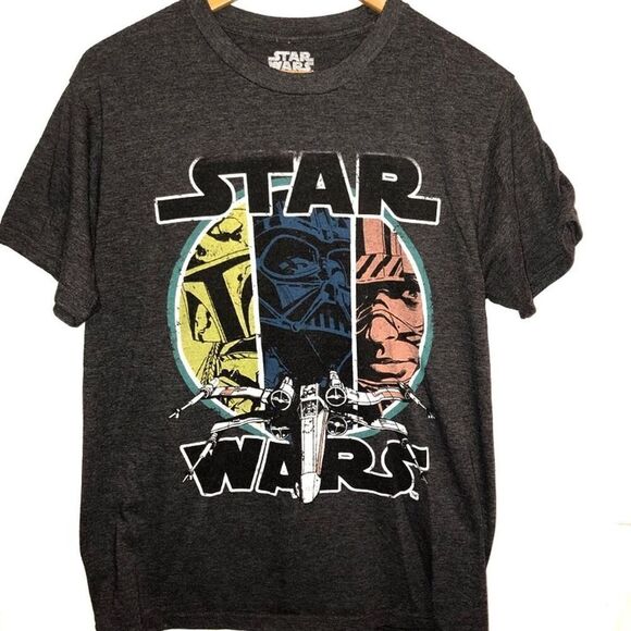 star wars tshirt grayishblack size - Picture 1 of 3